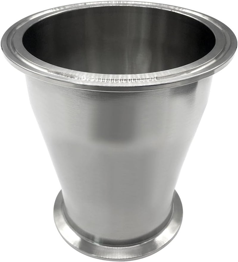 Fitvell Sanitary Fitting Reducer Fitting Stainless Steel Tri Clamp Ferrule Style 2.5" Tube OD to 2" Tube OD - Image 2